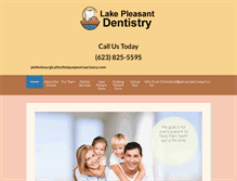 Tablet Screenshot of lakepleasantdentistry.com